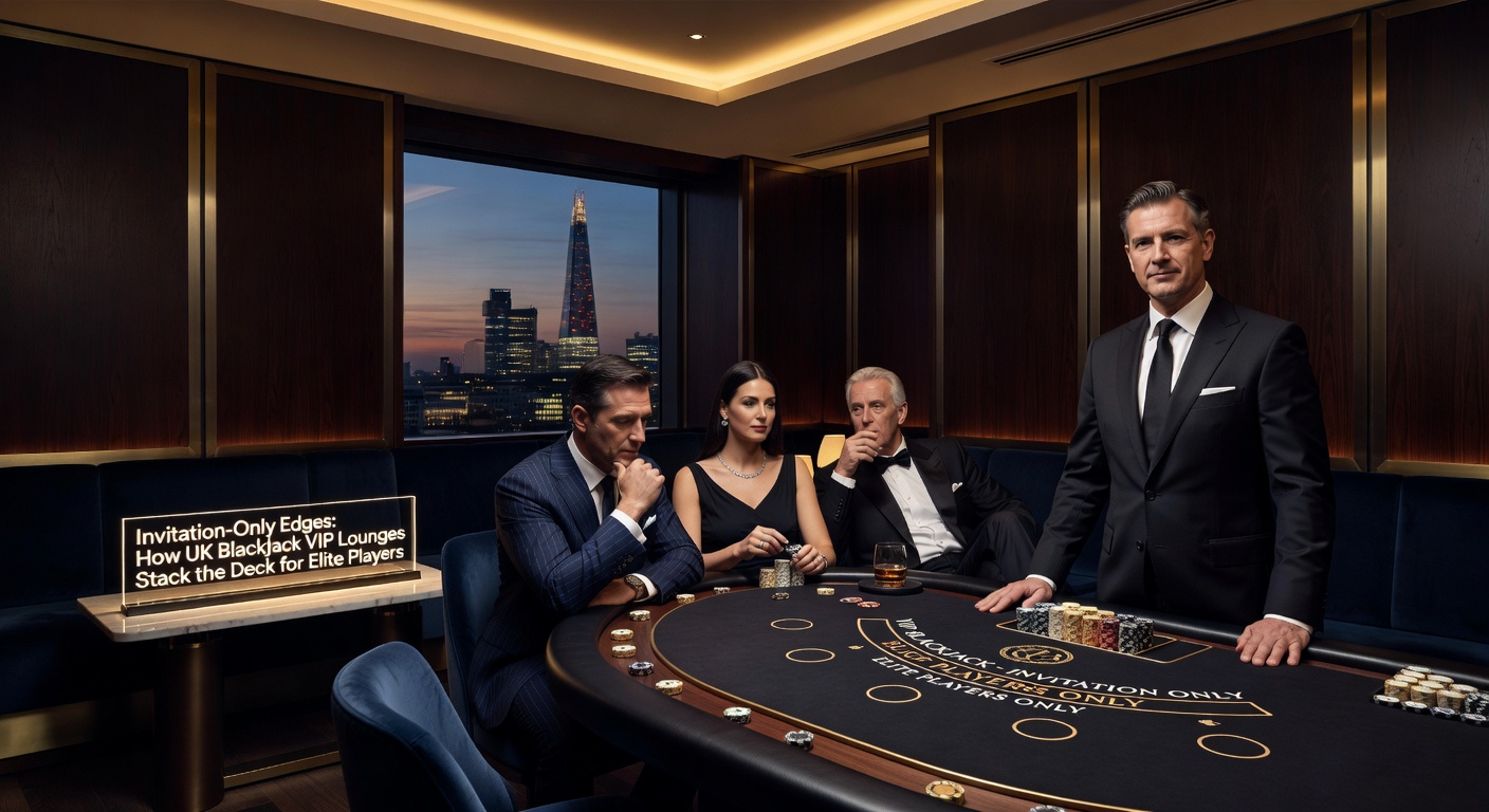 High-roller enjoying complimentary drinks and personal host service at a UK VIP blackjack table