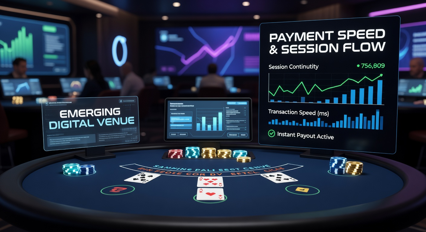 Digital payment interface enabling rapid top-ups during live blackjack sessions at emerging venues